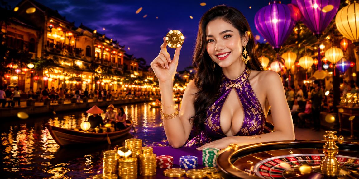 Ánh đèn lồng Hội An lung linh về đêm gợi lên không khí sôi động của giải trí trực tuyến