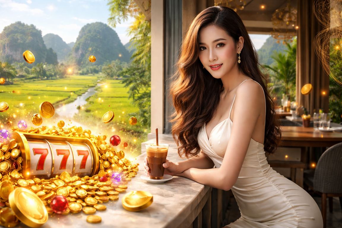 Người dùng tại Ninh Bình thử sức với slot game trực tuyến bên tách cà phê Việt Nam
